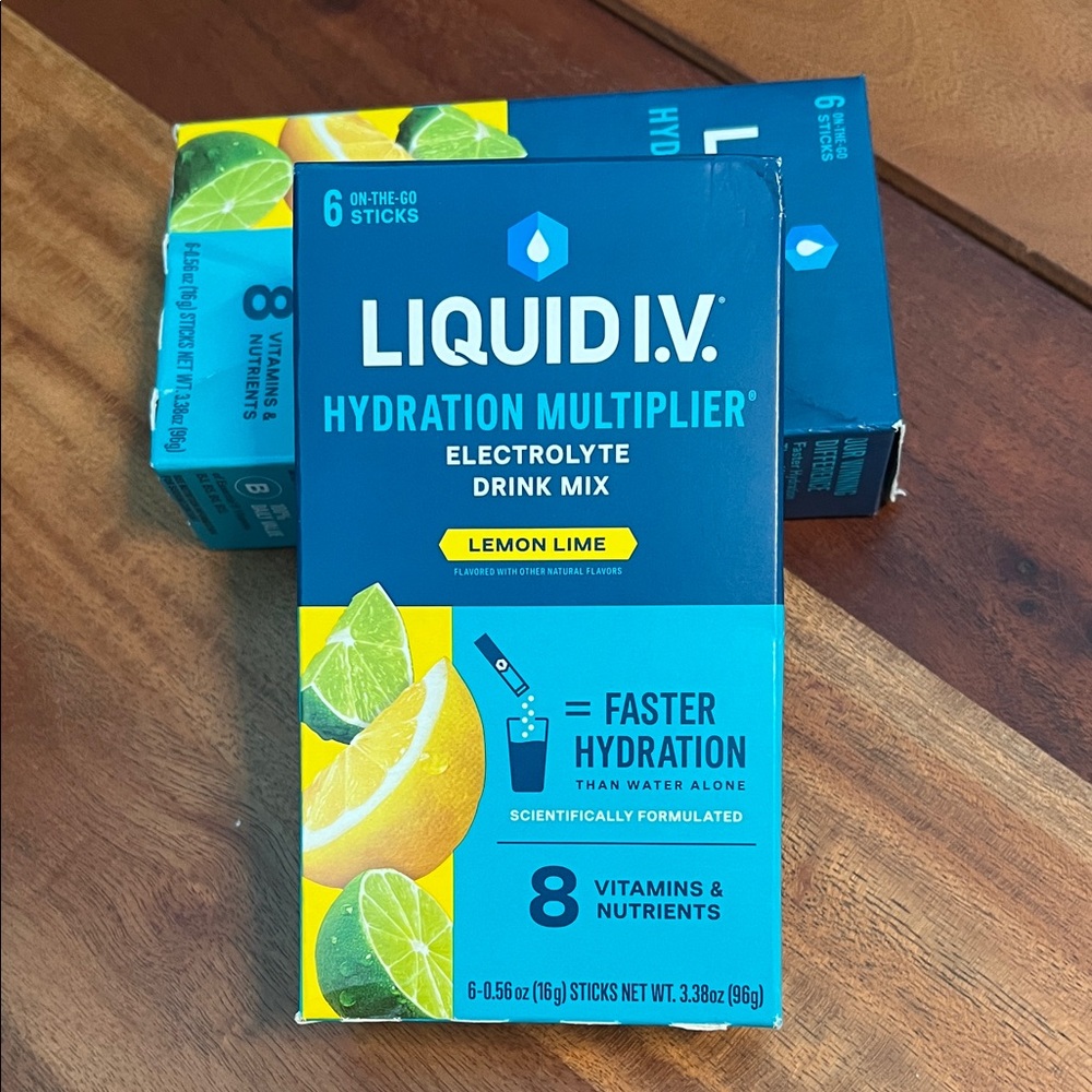 2 Unopened Boxes Liquid I.V. Hydration Multiplier Drink Mix - Plus Bonus!